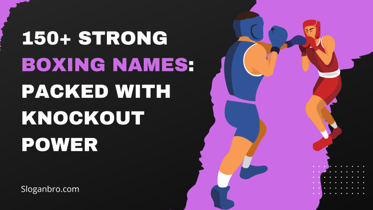 150+ Strong Boxing Names: Packed with Knockout Power
