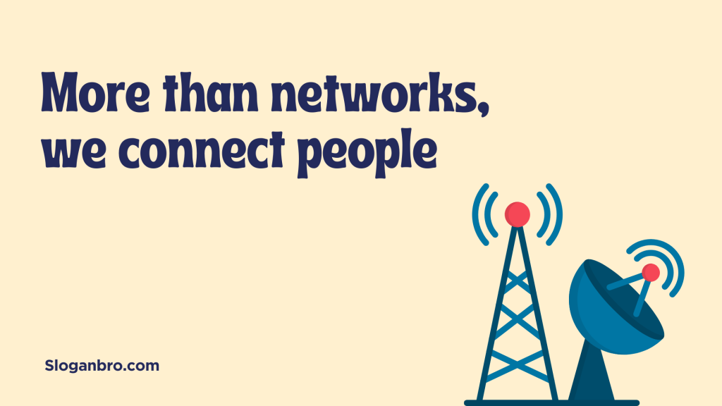More than networks, we connect people.