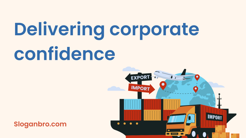 Delivering corporate confidence.